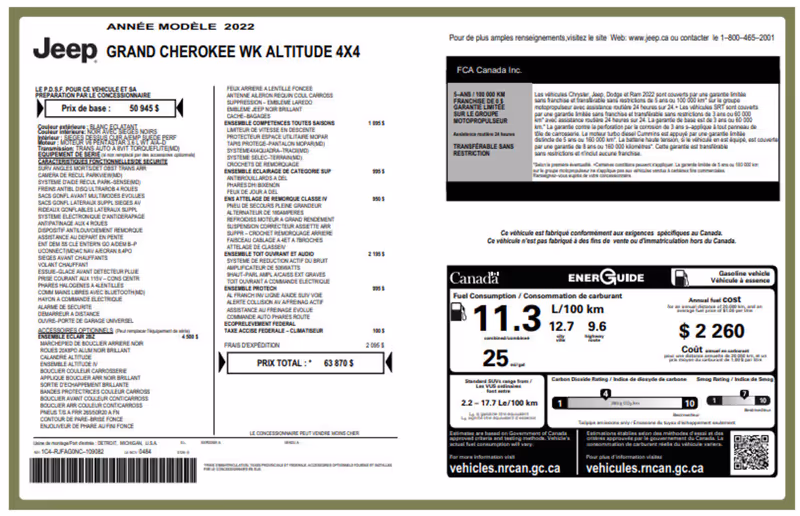 2022 Jeep Grand Cherokee WK Altitude